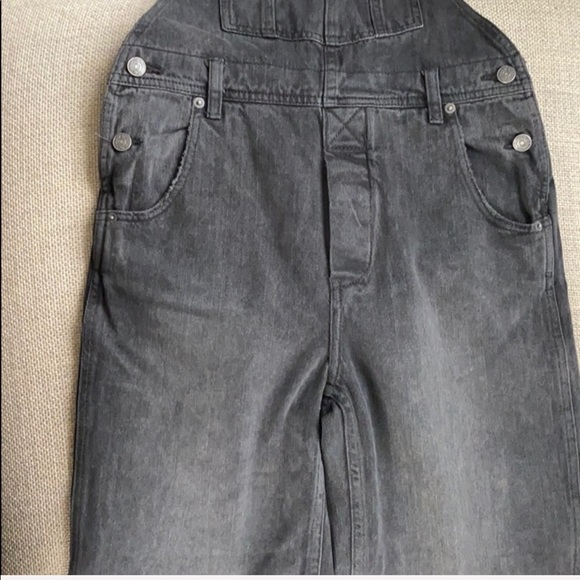 NEW We The Free Free People Black Overalls Size 24 - Picture 3 of 8